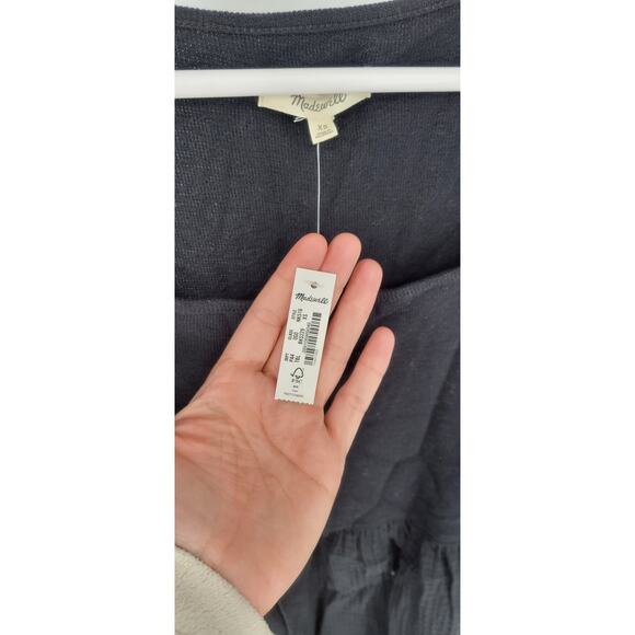 NWT Madewell Knit Tank Midi Dress Size XS Black - Picture 4 of 5